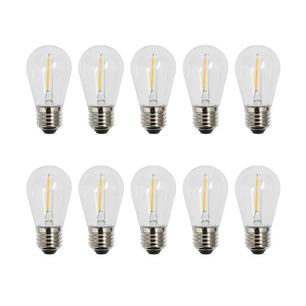 10 Warm White Light Bulbs for Ultimate Connect Festoon Lights