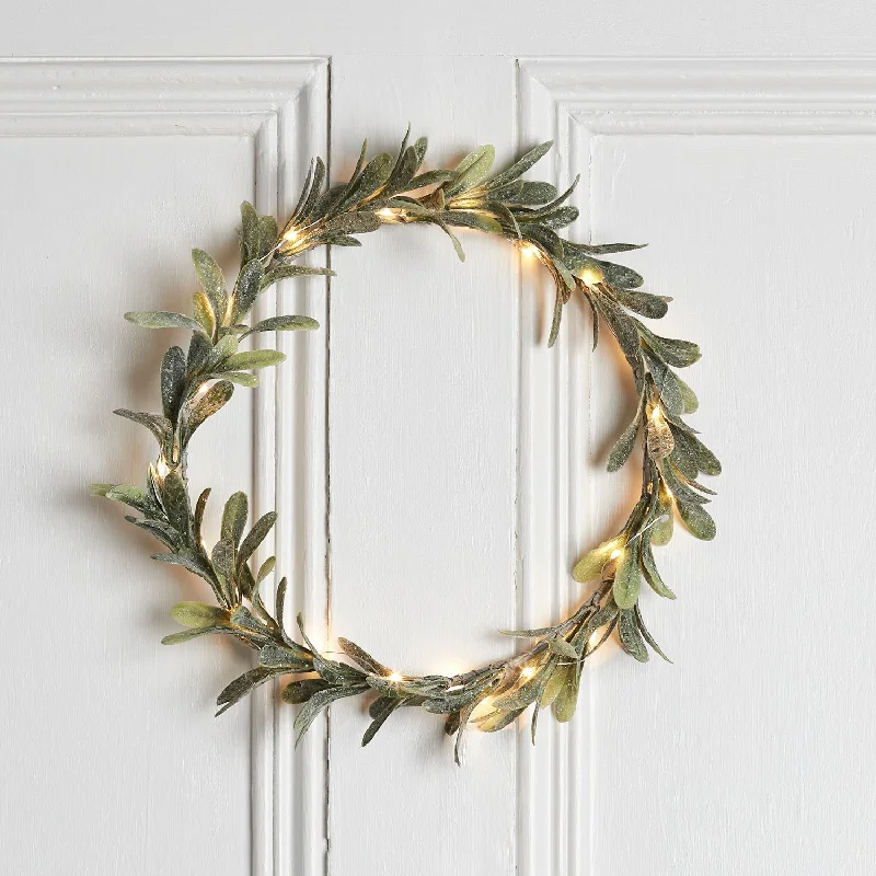 32cm Mistletoe Christmas Wreath