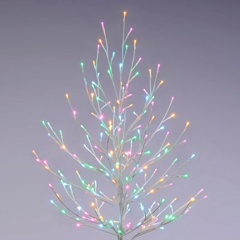 5 Foot Christmas Tree Light Feature Multicoloured Aurora