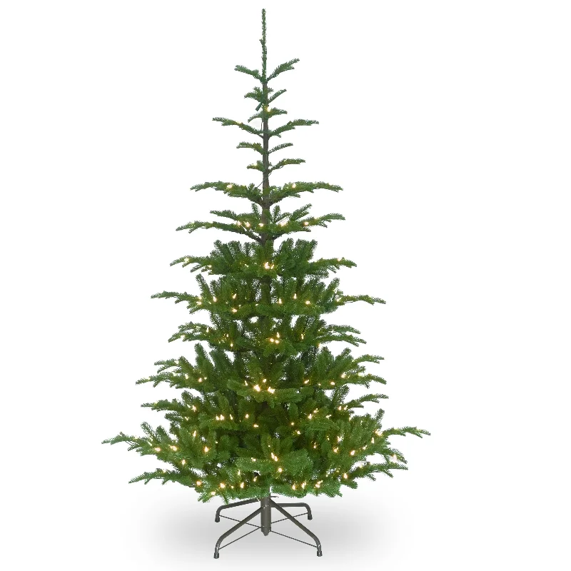 6.5 ft. Pre-Lit Norwegian Spruce Tree with Clear Lights