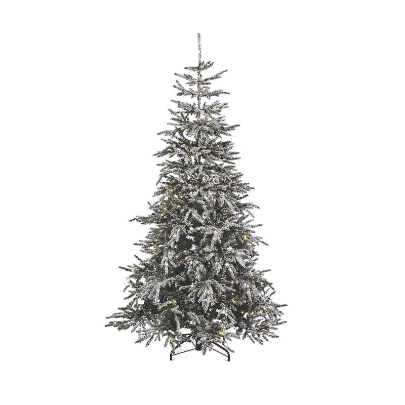 Snow Dusted Alpine 7-Ft Christmas Tree - 650 Micro-Brite LED Lights