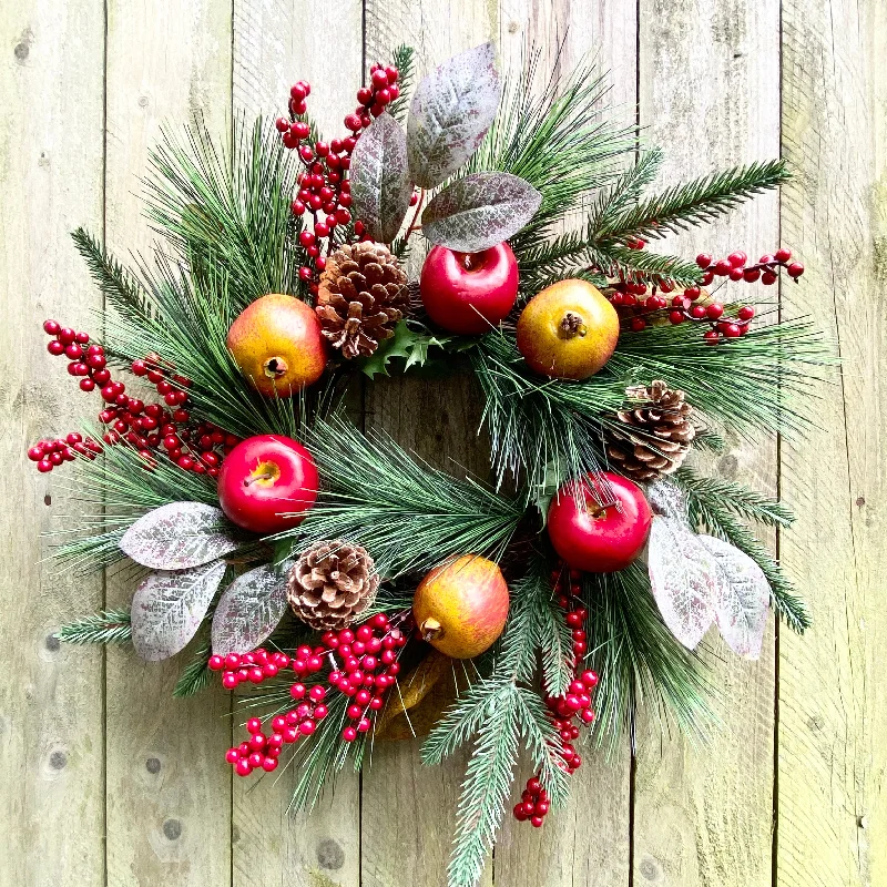 Faux Fruit Wreath