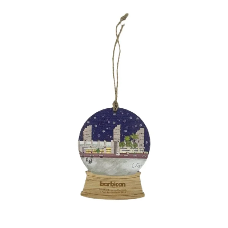 Barbican Snow Globe Bamboo Decoration