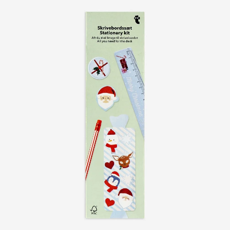 Christmas themed stationery kit