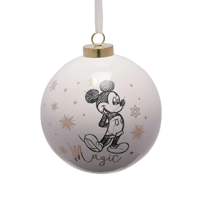 Disney Mickey Mouse Ceramic Christmas Tree Bauble