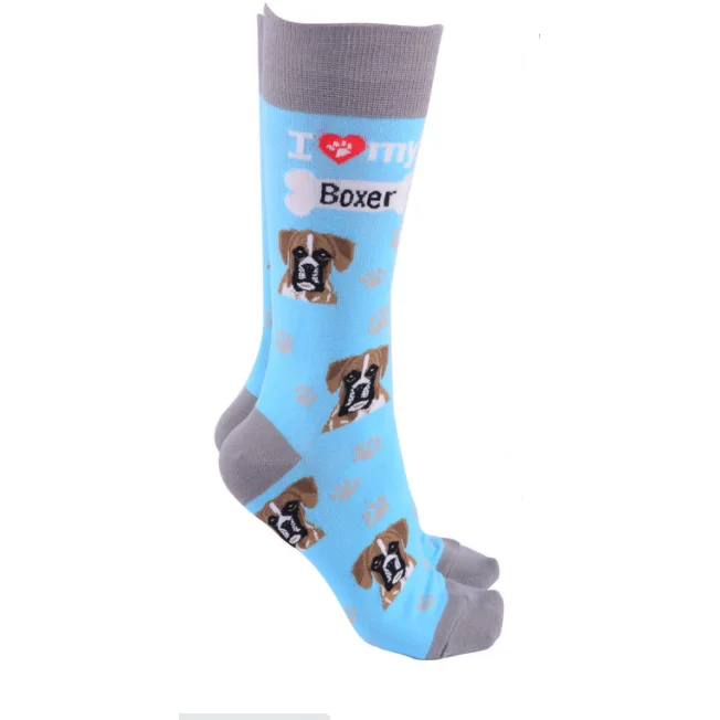 Dog Society Boxer Socks Blue