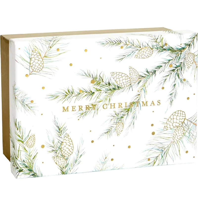 Golden Pine Boxed Christmas Cards