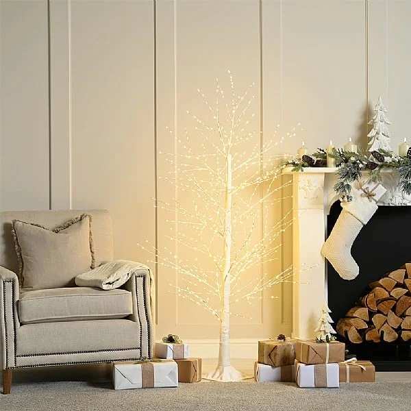 Microdot Tree White 180cm with 1300 Warm White LEDs