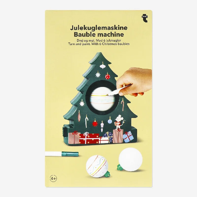 Christmas bauble machine with 6 baubles